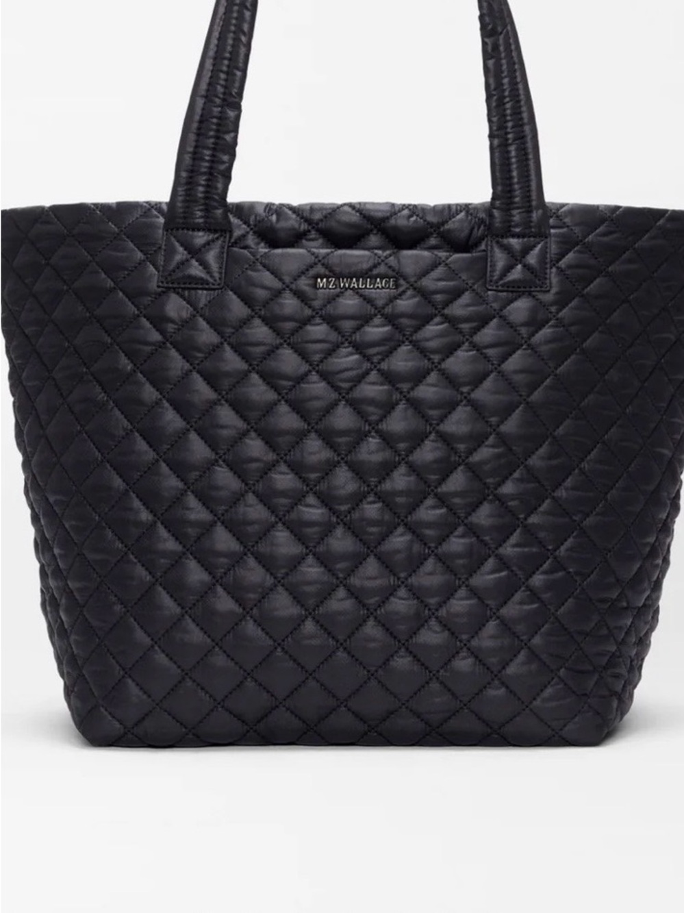 MZ Wallace Black medium metro tote deluxe with strap